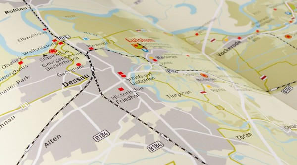 Kartenmaterial im Geschäftsbericht