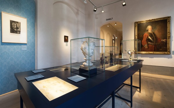 Preußen und Sachsen. Szenen einer Nachbarschaft – Erste Brandenburgische Landesausstellung, Schloss Doberlug, 2014, Szene 2 – Königskunst